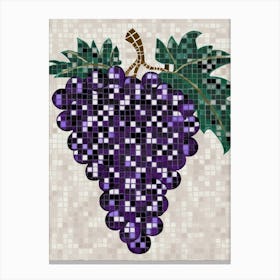 Grape Mosaic Canvas Print