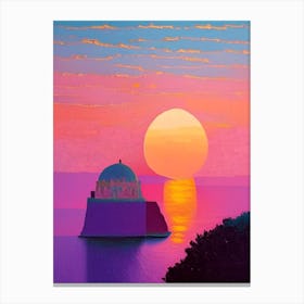Amalfi Coast at Sunset 3 Canvas Print