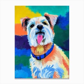 Cairn Terrier Fauvist Style dog Canvas Print
