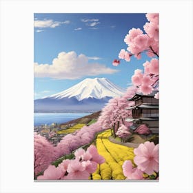 View Of The Moutain Canvas Print