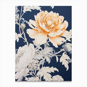 Peony Wallpaper 1 Canvas Print