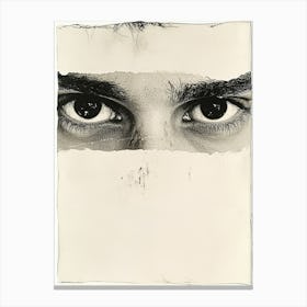 Eyes ''black and white'' Art Print Canvas Print