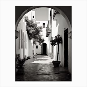 Cordoba, Spain, Black And White Analogue Photography 4 Canvas Print