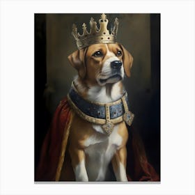 King Beagle 1 Canvas Print