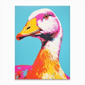 Andy Warhol Style Bird Goose 3 Canvas Print