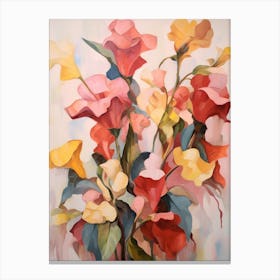 Fall Flower Painting Impatiens 2 Canvas Print