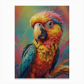 A Parrot With A Cheeky Grin Canvas Print