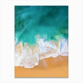 Aerial View Of A Beach 90 Canvas Print