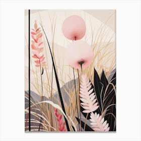 Flower Illustration Fountain Grass 1 Canvas Print