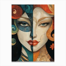 Art Deco Woman 20 Canvas Print