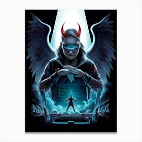 Demon With Wings 2 Canvas Print