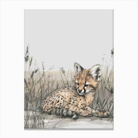 Cheetah Cub Canvas Print