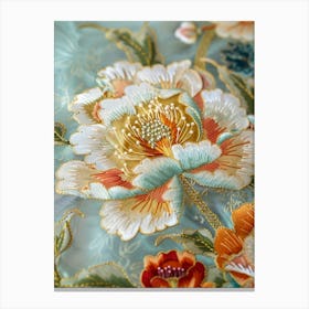 Chinese Embroidered Fabric 4 Canvas Print