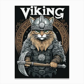 Viking Cat 4 Canvas Print