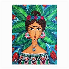 Frida Garden Canvas Print