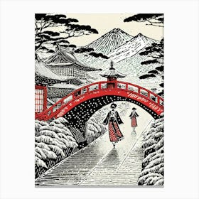 Kyoto Bridge Canvas Print