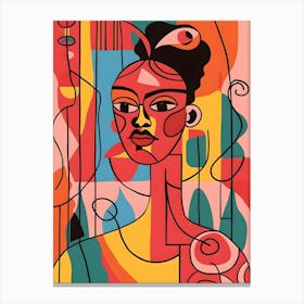 Afro-American Woman Canvas Print