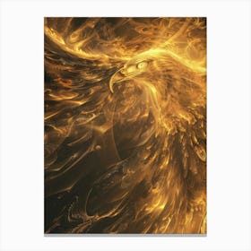 Eagle In Flames Canvas Print