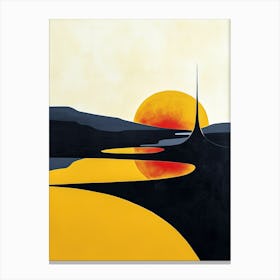 'Sunrise', Minimalism 1 Canvas Print