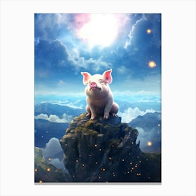 Pig In The Sky Canvas Print