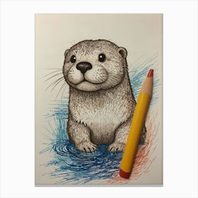 Otter 2 Canvas Print