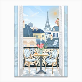 Paris Terrace Canvas Print