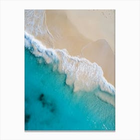 Aerial View Of A Beach Canvas Print