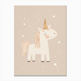 Little unicorn Canvas Print