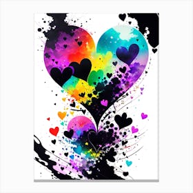 Rainbow Hearts 1 Canvas Print