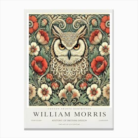 William Morris Owl 5 Canvas Print