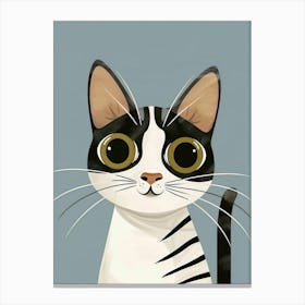 Striped Cat 13 Canvas Print