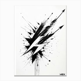 A Conceptual Digital Painting Showcasing A Grunge Infused Collection Of Hand Drawn Vector Arrows In (4) 1 Canvas Print