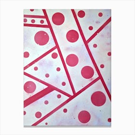 Abstract Polka Dots Canvas Print