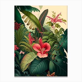 Tropical Paradise 2 Botanicals Canvas Print