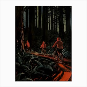 Boys In Woods 1 Fy V Canvas Print