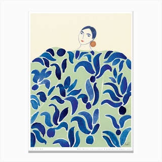 Blue Dress by La Poire Canvas Print