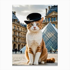 Cat In Top Hat Pawprints Across the Globe: A Cat’s Selfie Saga Toile