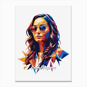 Kacey Musgraves 02 Portrait Music Icon Style WPAP Pop Art Canvas Print