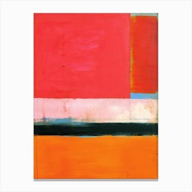 Orange And Red Abstract Painting 8 Canvas Print