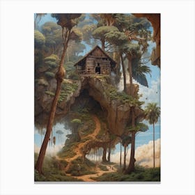 House In The Forest Canvas Print