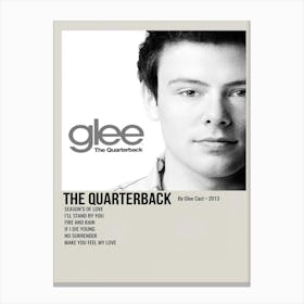 The Quarterback Poster By Glee Cast 2013 Canvas Print