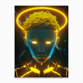 Neon Angel Canvas Print