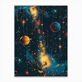 Space painting Canvas Print