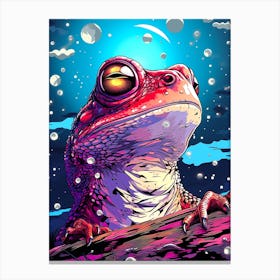 Frog Retro 1 Canvas Print