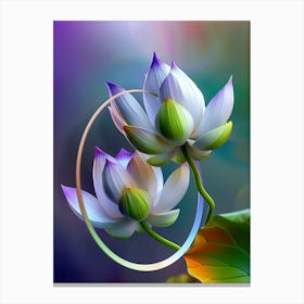 Lotus Flower 129 Canvas Print