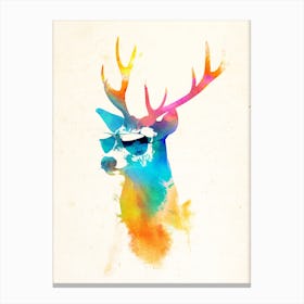 Sunny Stag Final Canvas Print