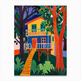 House In The Woods 1 Canvas Print