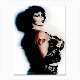 The Rocky Horror Picture Show Tim Curry Smoking Canvas Print