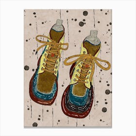 Boots Clothing Modern Art Canvas Print