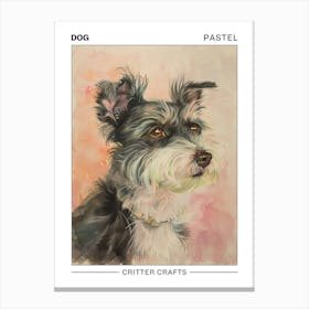 Dog Pastel Watercolour 1 Poster Canvas Print